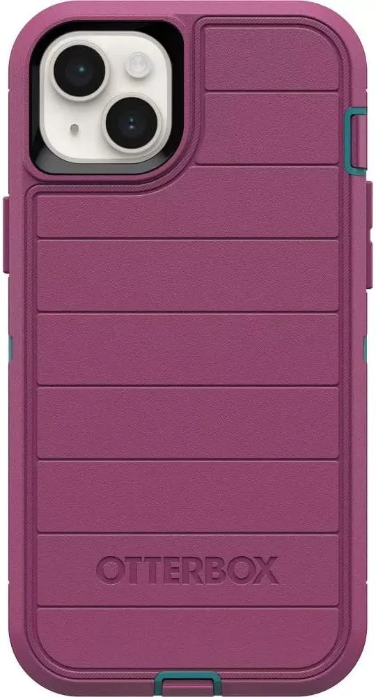 OtterBox iPhone 14 Plus (Only) - Defender Series Screenless Edition Case - Canyon Sun (Pink) - Case Only - Microbial Defense Protection - Non-Retail Packaging