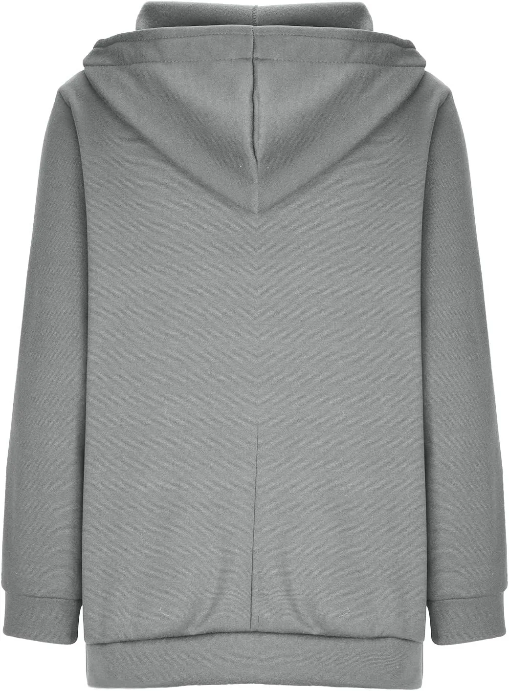 Oversized Zipper Hooded Jackets for Women Plus Size Casual Fleece Long Sleeve Hoodie Sweatshirts with Pocket S-5XL