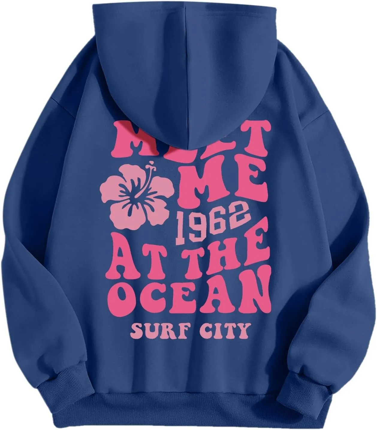 Palm Puff Hoodie for Women Oversized Preppy Sweatshirt Teen Girls Y2K Cute Graphic Long Sleeve Casual Pullover Top