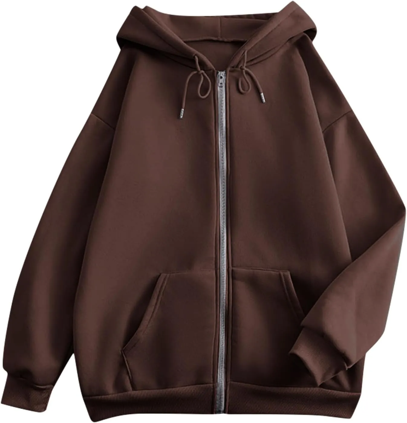 PETYCZEN Hoodies for Women Full Zip Up Hooded Sweatshirts Casual Long Sleeve Lightweight Y2K Jackets Fall Clothes 2024