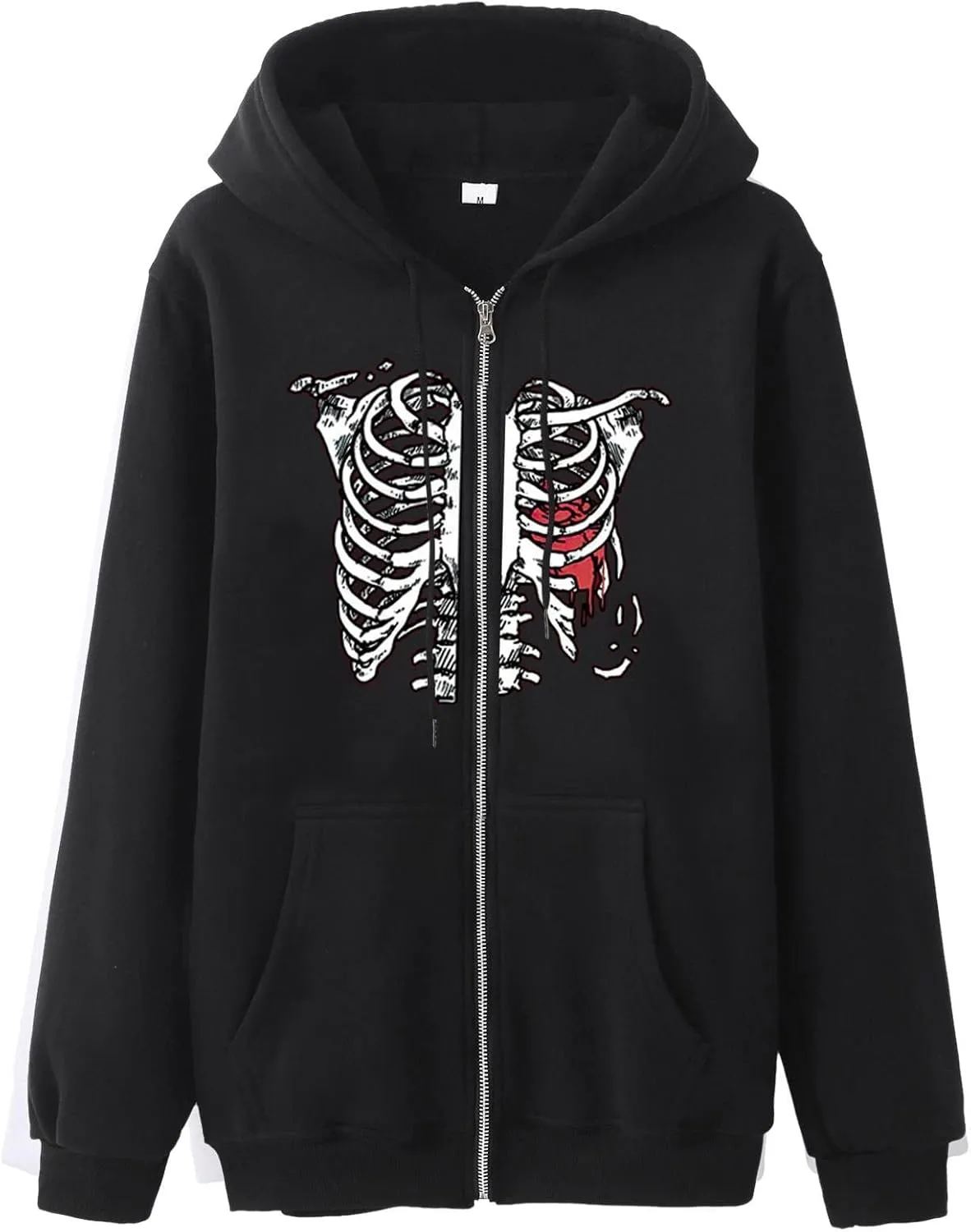 PETYCZEN Zip Up Hoodies for Women Casual Long Sleeve Oversized Sweatshirt Drawstring Cute Teen Girls Jackets Fall Y2K Clothes