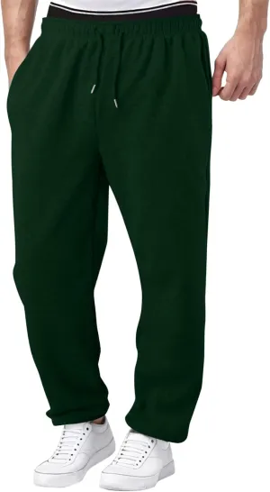PGOJUNI Cargo Pants for Men, Mens Casual Joggers Cargo Pants Drawstring Sweatpants Casual Solid Long Trousers with Pockets