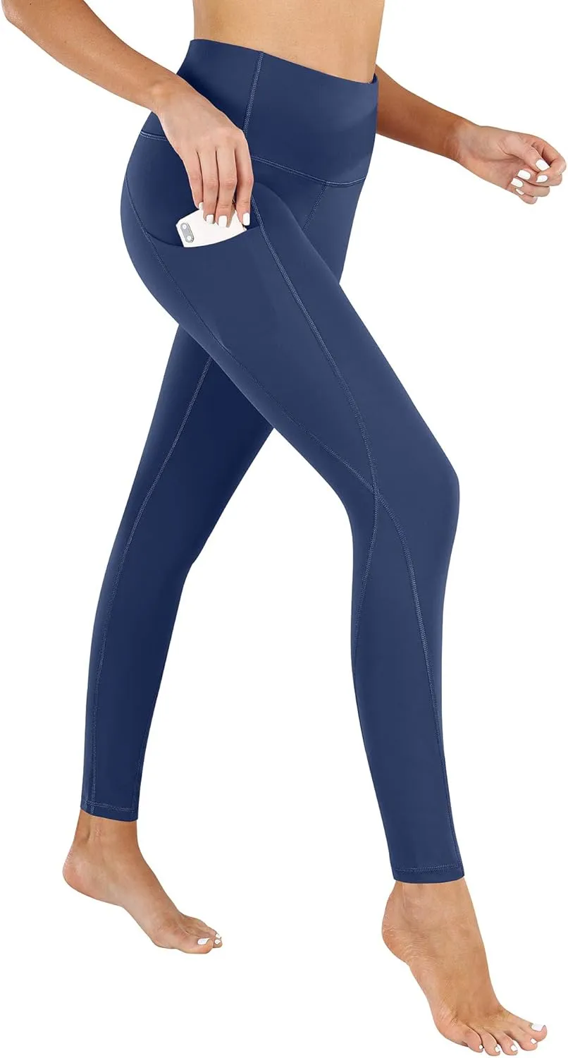 PHISOCKAT High Waist Yoga Pants Women with Pockets, Leggings for Women Tummy Control, Workout Leggings