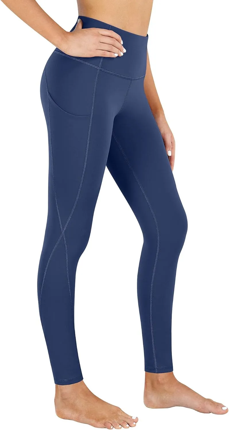 PHISOCKAT High Waist Yoga Pants Women with Pockets, Leggings for Women Tummy Control, Workout Leggings