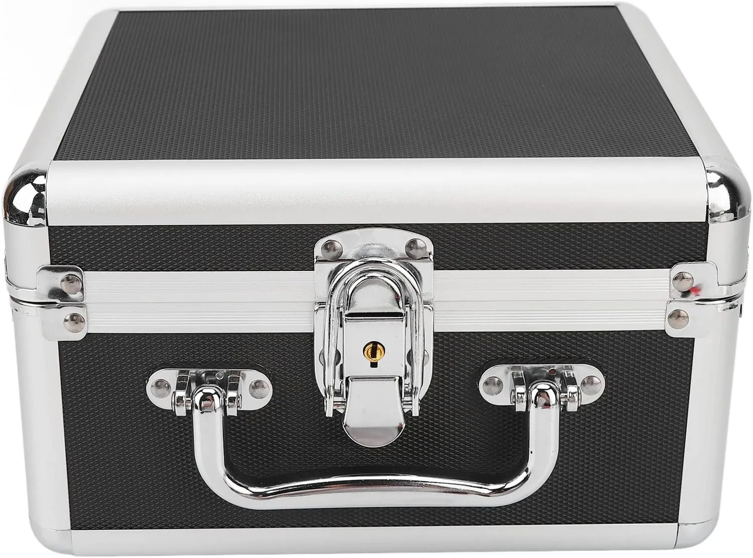 plplaaoo 2.5in Hard Drive Storage Box 20 Bays Double Protection Convenient Handle Hard Drive Case with Security Lock Multi-Protection HDD Storage Box Suitcase for Home Office, Hard Drive Case, h