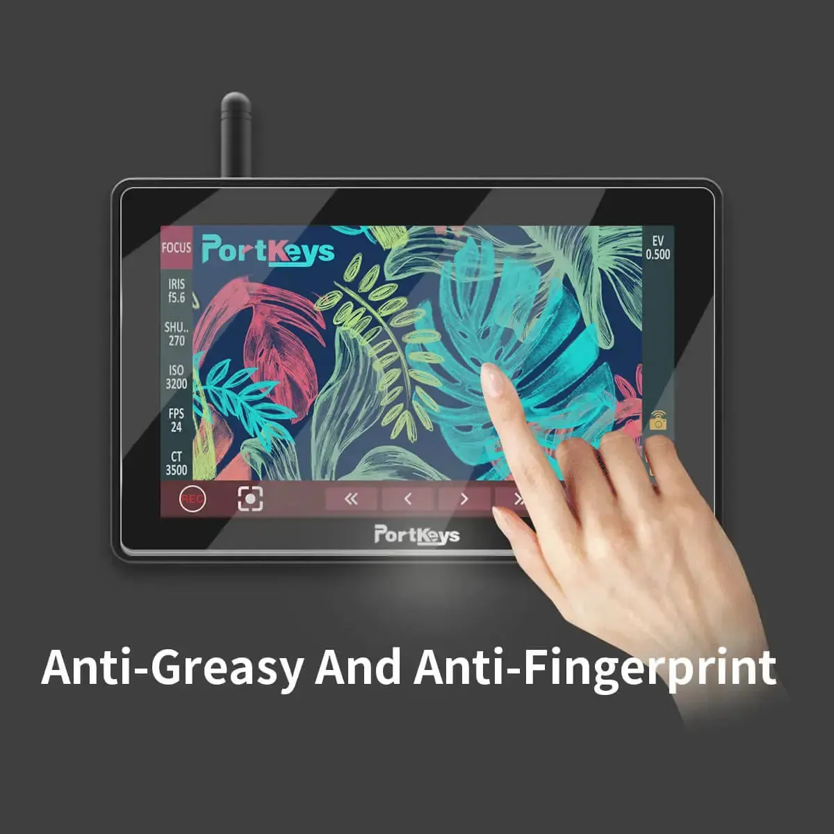 PortKeys 5.5" Tempered Glass Screen Protectors for BM5 III WR/LH5P (Pair)