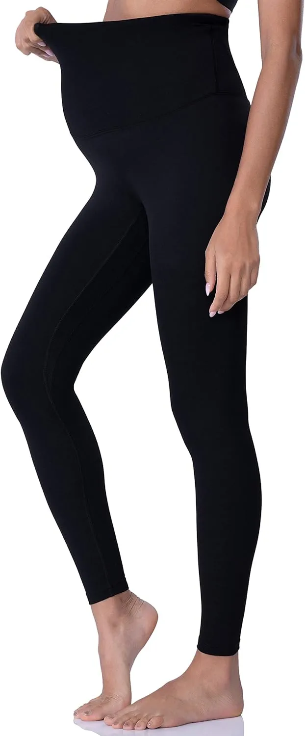 POSHDIVAH Women's Maternity Leggings Over The Belly Pregnancy Yoga Pants Active Wear Workout Leggings