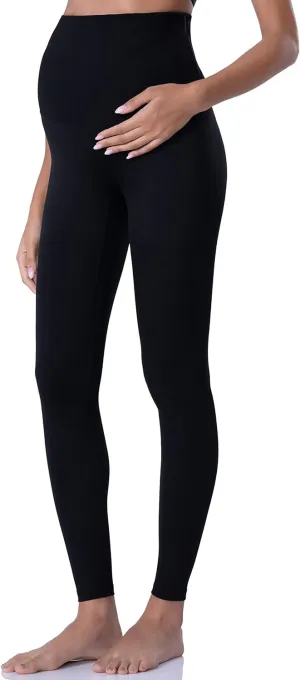 POSHDIVAH Women's Maternity Leggings Over The Belly Pregnancy Yoga Pants Active Wear Workout Leggings