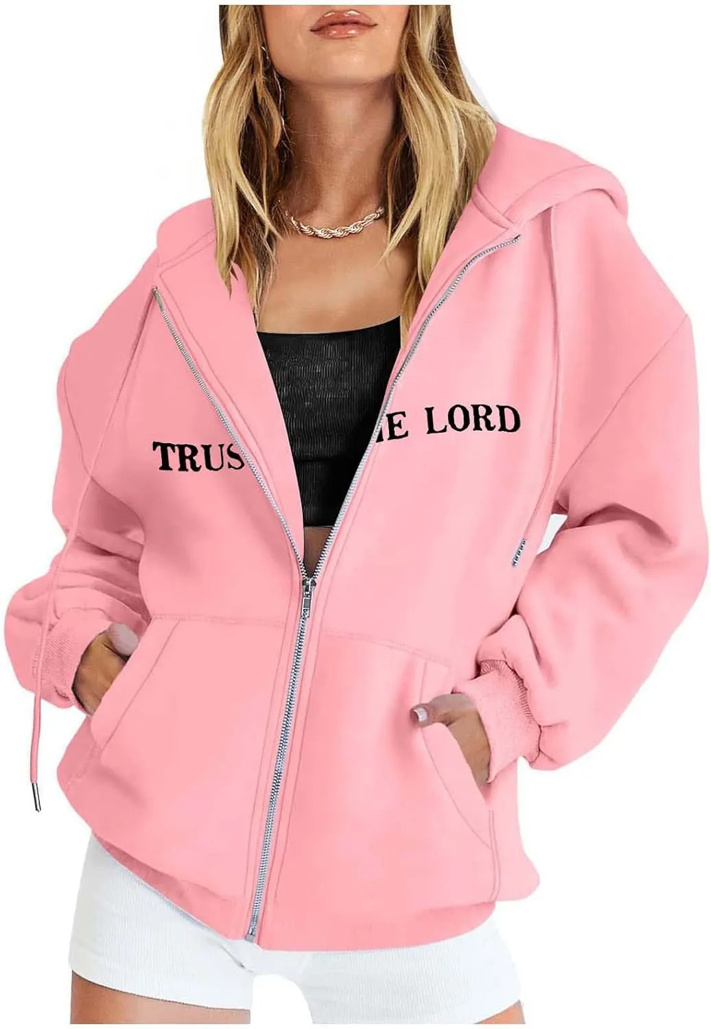 PTOLOCIF Y2k Hoodie Zip up Women Fashion Letter Print Graphic Sweatshirts Long Sleeve Y2k Goth Jackets Aesthetic Streetwear