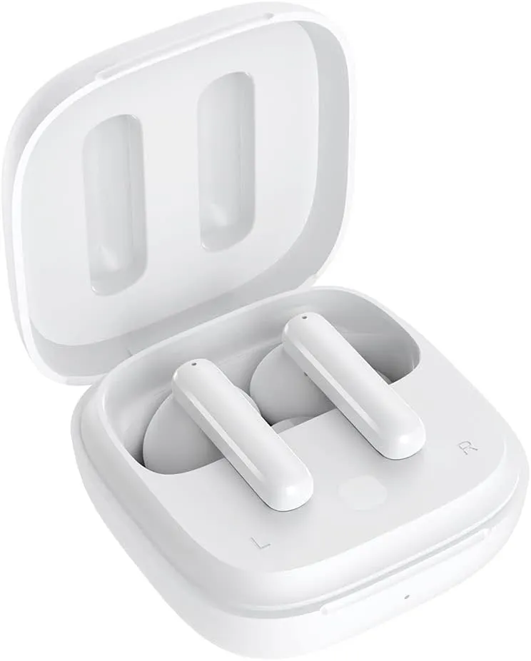 QCY T13 ANC Active Noise Cancelling Wireless Earbuds, Bluetooth 5.3 Headphones with 30H Playtime Charging Case, IPX5 Waterproof Ear Buds for iPhone and Android, White