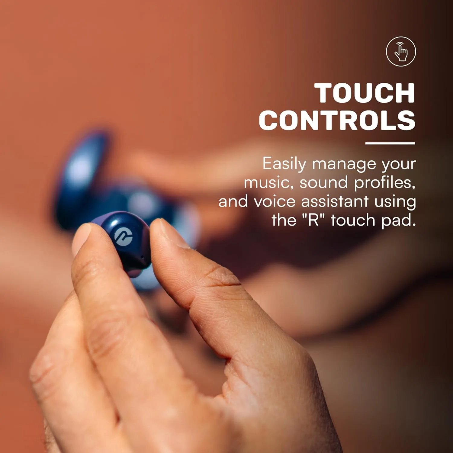 Raycon Fitness Bluetooth True Wireless Earbuds with Built in Mic 56 Hours of Battery, IPX7 Waterproof, Active Noise Cancellation, Awareness Mode, and Bluetooth 5.3 (Blue)