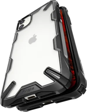 Ringke Fusion-X Compatible with iPhone 11 Case, Edge Protection Design Scrape Resistant Case Cover - Black