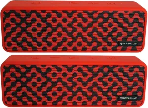 Rockville (2) Faze Red 50w Portable Bluetooth Speakers w/TWS Wireless Linking