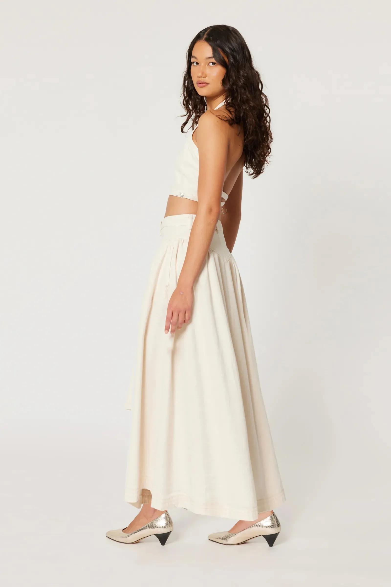 Leonie Skirt in Cloud Pattern by ROLLAS