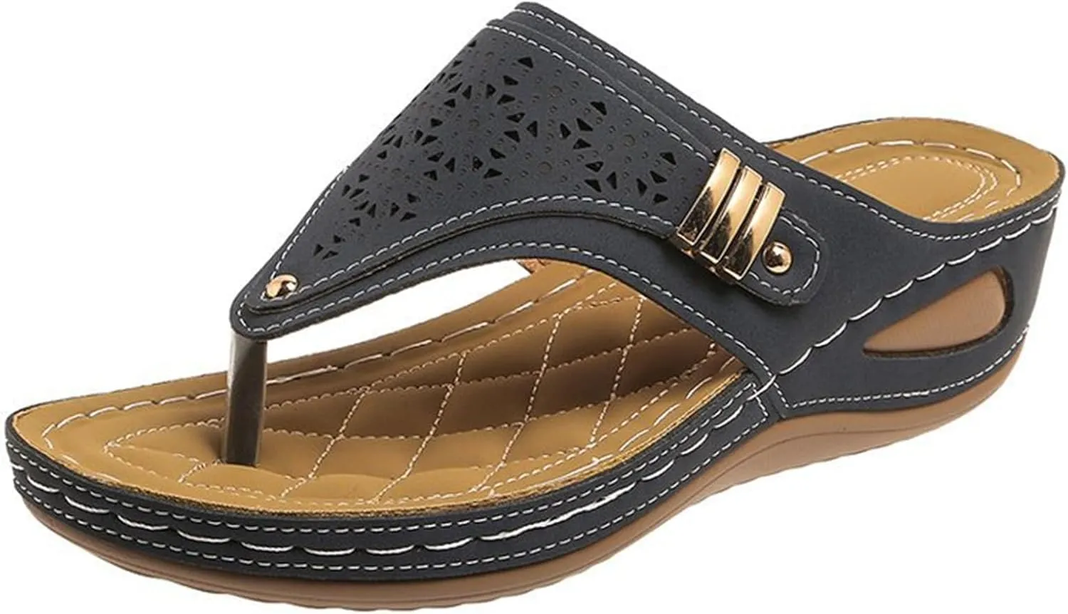 Sandals Women Dressy Summer Flat Cute Casual Beach Shoes Fashion Orthotic Slides Thong Sandals Orthopedic Slippers
