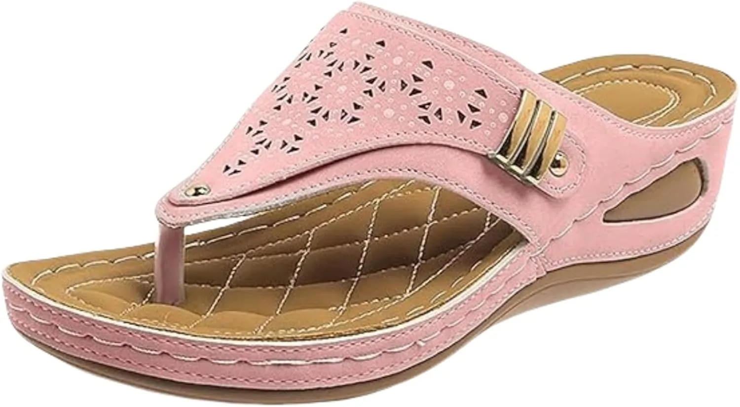 Sandals Women Dressy Summer Flat Cute Casual Beach Shoes Fashion Orthotic Slides Thong Sandals Orthopedic Slippers