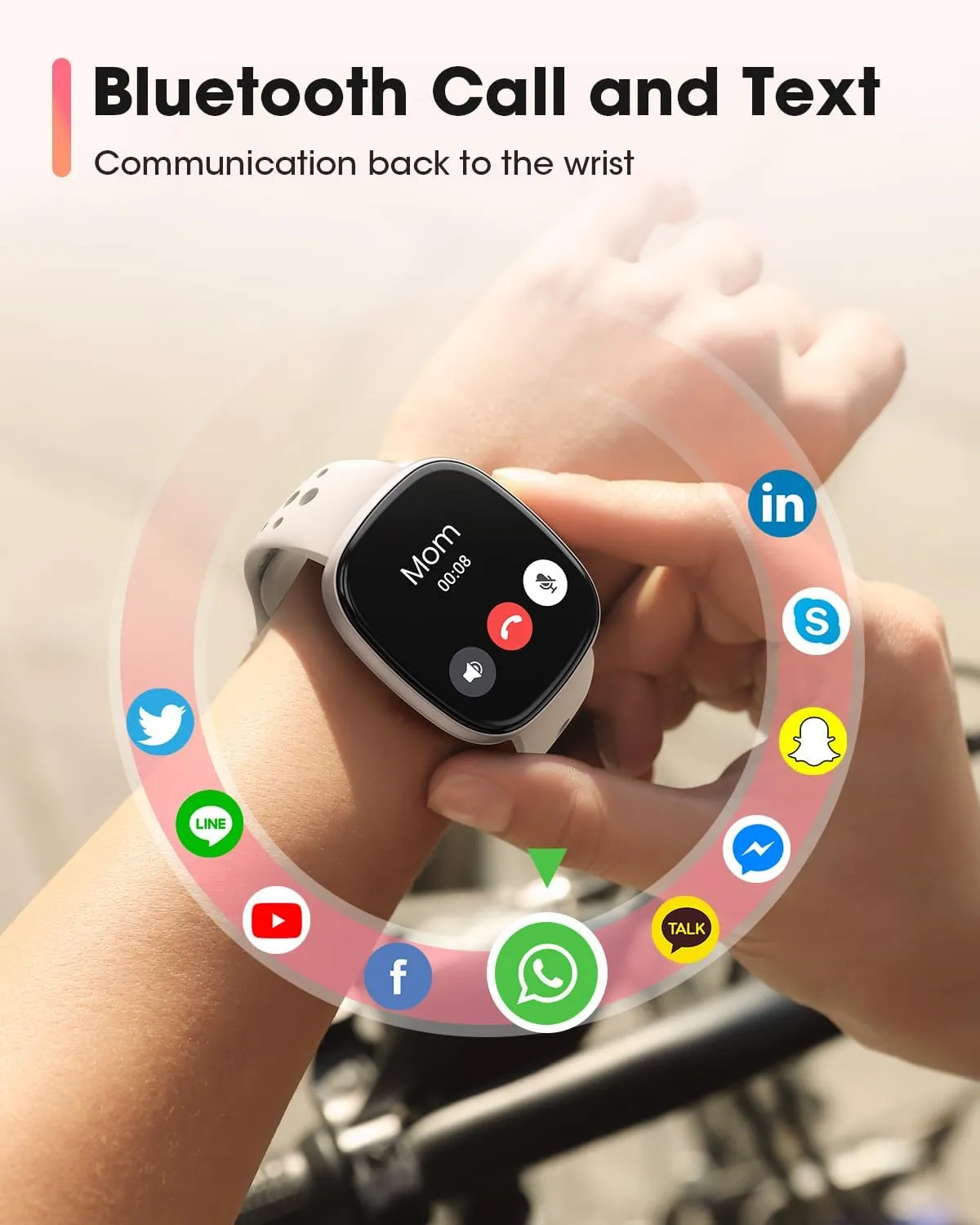 Sanorum Smart Watches for Women Men with Call: Fitness Trackers with 24-Hour Heart Rate SpO2 Sleep Monitor 120  Sport Mode 5ATM Waterproof Smartwatch Compatible with iPhone Android Phones Starlight