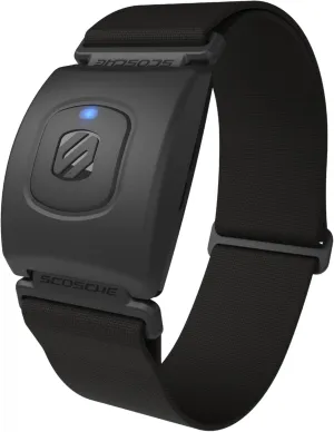 Scosche Rhythm R 2.0: Advanced Waterproof & Dustproof Heart Rate Monitor Armband with ANT  & BLE Bluetooth Smart for Accurate Workout Tracking Compatible with Smartphones, Wahoo, Peloton, NordicTrack