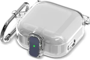 [Secure Lock] Clear Case Compatible with Echo Buds 2023 Case Cover, Anti-Scratch Protective Cover for All-New Echo Buds (2023 Release) Shockproof TPU Hard Shell with Keychain (Clear)