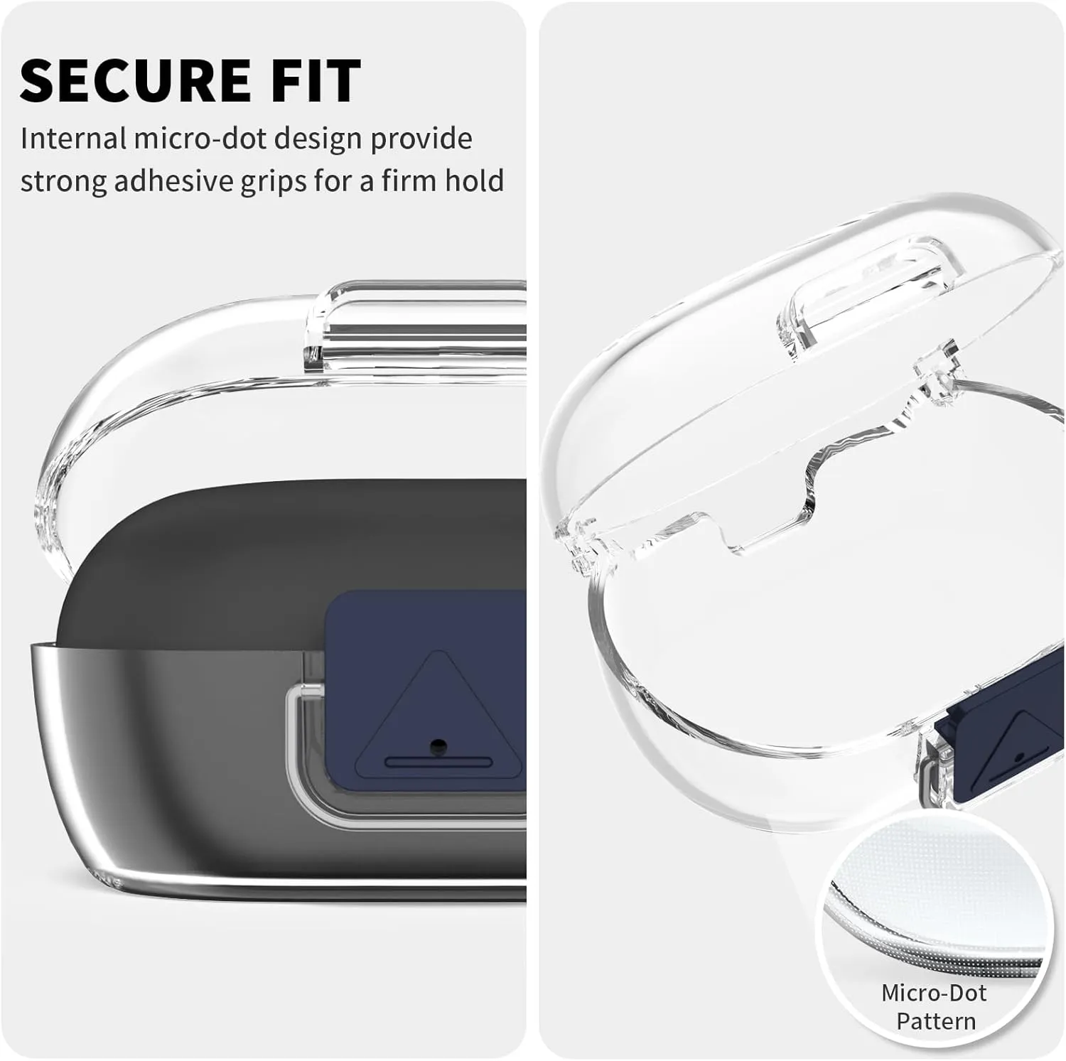 [Secure Lock] for Bose New QuietComfort Earbuds Case, Soft Clear TPU Shockproof Protective Case Cover for Bose New QuietComfort Accessories with Cleaning Kit & Keychain & Lanyard (Clear)