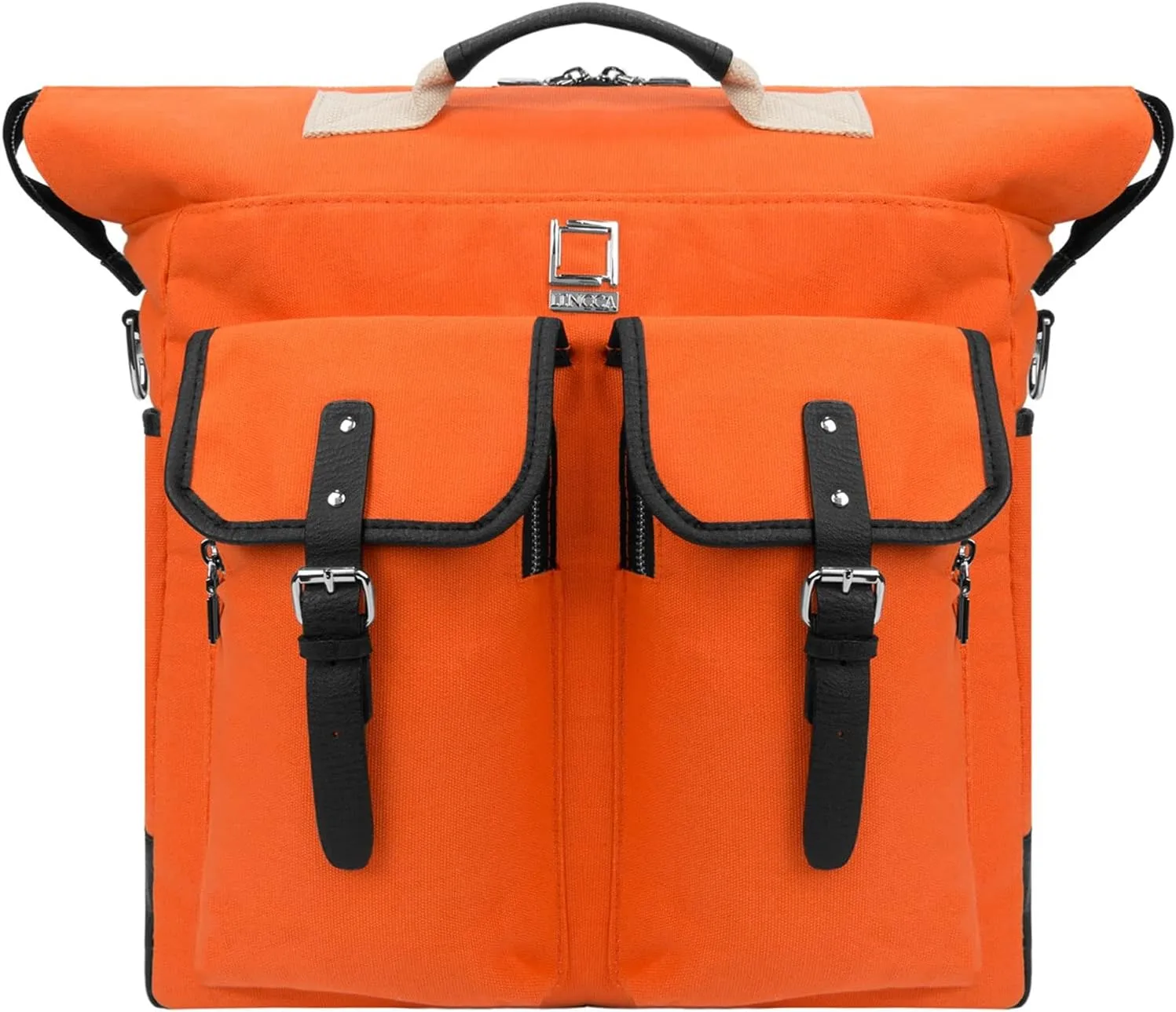 Secure Protective Water Resistant Canvas Backpack Shoulder Bag for Lenovo Chromebook Flex 5 13, HP Envy, MacBook Pro M2 13