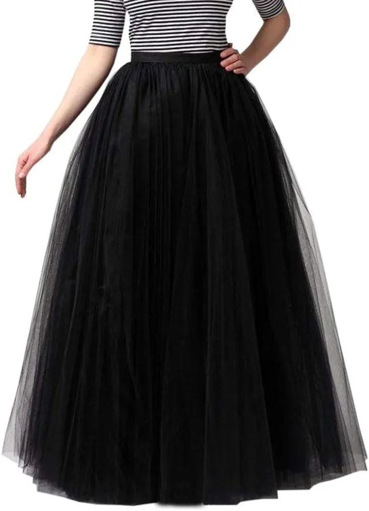 Sequin Tulle Skirt Womens Pleated Princess Mesh Skirt Adult Dancing Skirt Latin Dance Skirts for Women Knee