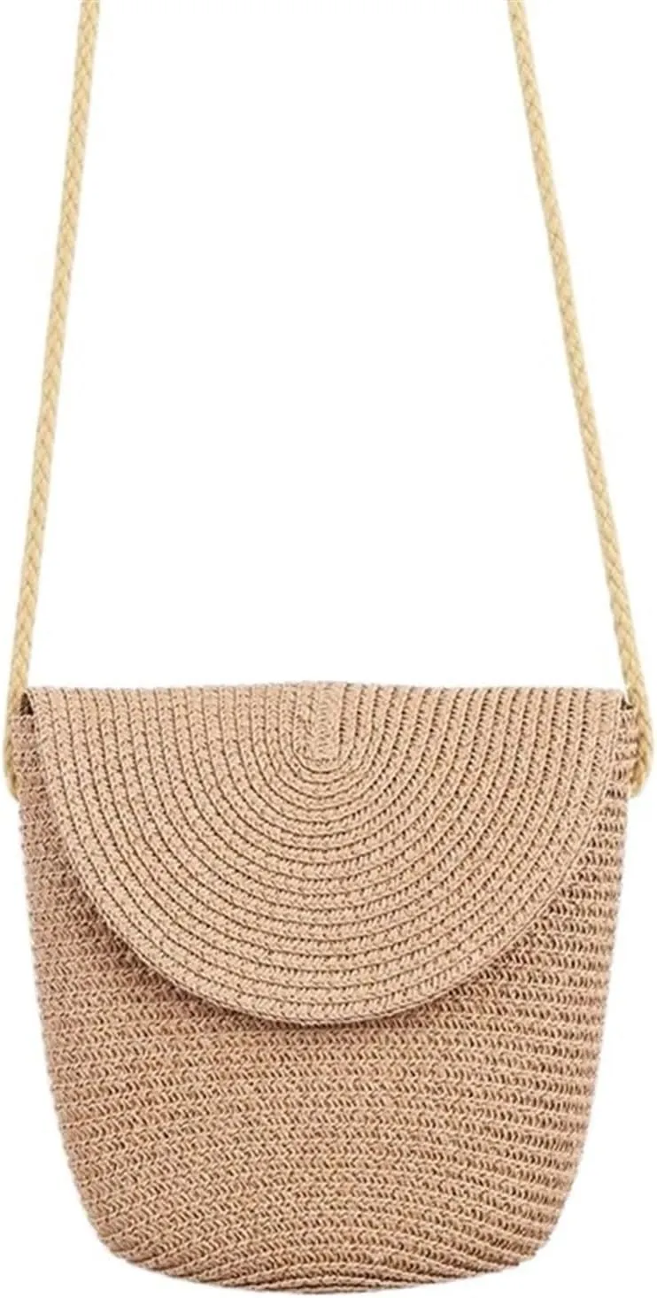 Shoulder Straw Women Woven Beach Bag For Ladies Small Handbag