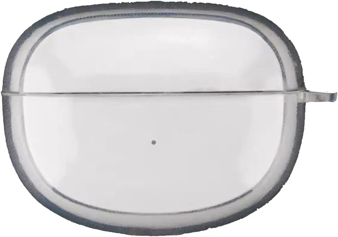 Silicone Case for Bose Ultra Open Earbuds, Shockproof Protective Earbuds Cover with Carabiner Accessories (Clear)