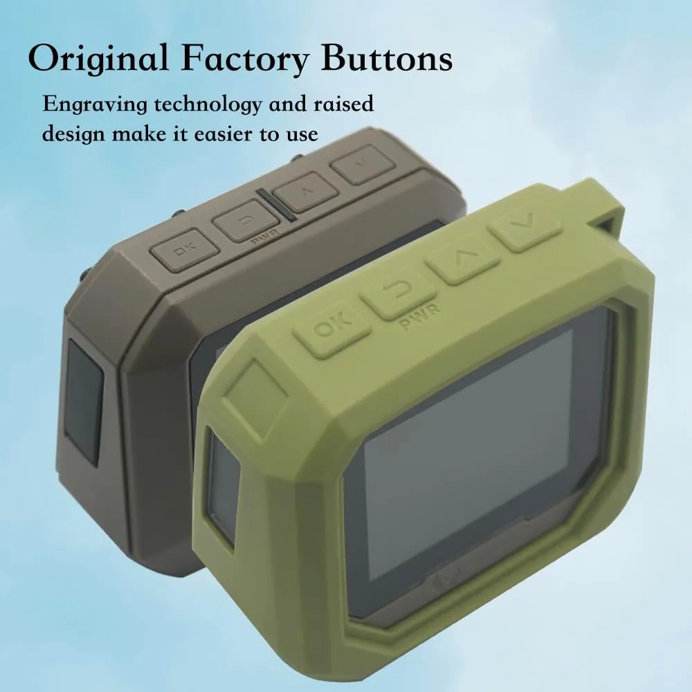 Silicone Protective Case for Xero C1 Pro Chronograph  Full Coverage with 2pcs Tempered Glass Screen Protectors, Silicone Hand Strap, Shockproof, Anti-Scratch, Non-Slip, Green (Case Only)