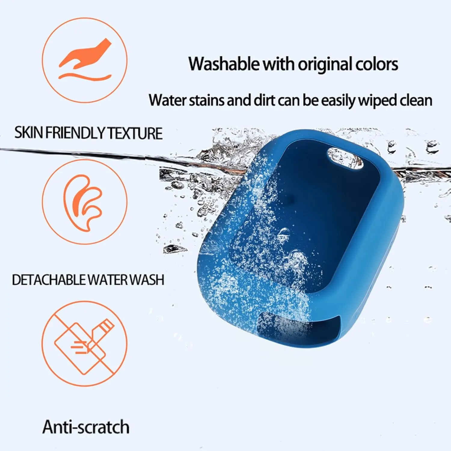 Silicone Soft Protective Cover for SoundCore Select 4 Go Bluetooth Speaker Waterproof Anti-Dust Anti-Bump Anti-Fall Outdoor Travel Easy Carrying Skin Convenient Case Necessary Accessories