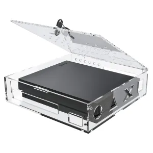 Skywin Acrylic Lock Box for Xbox Game Console - Secure and Protect Public Gaming Consoles - Compatible with XBOX One X and XBOX One S