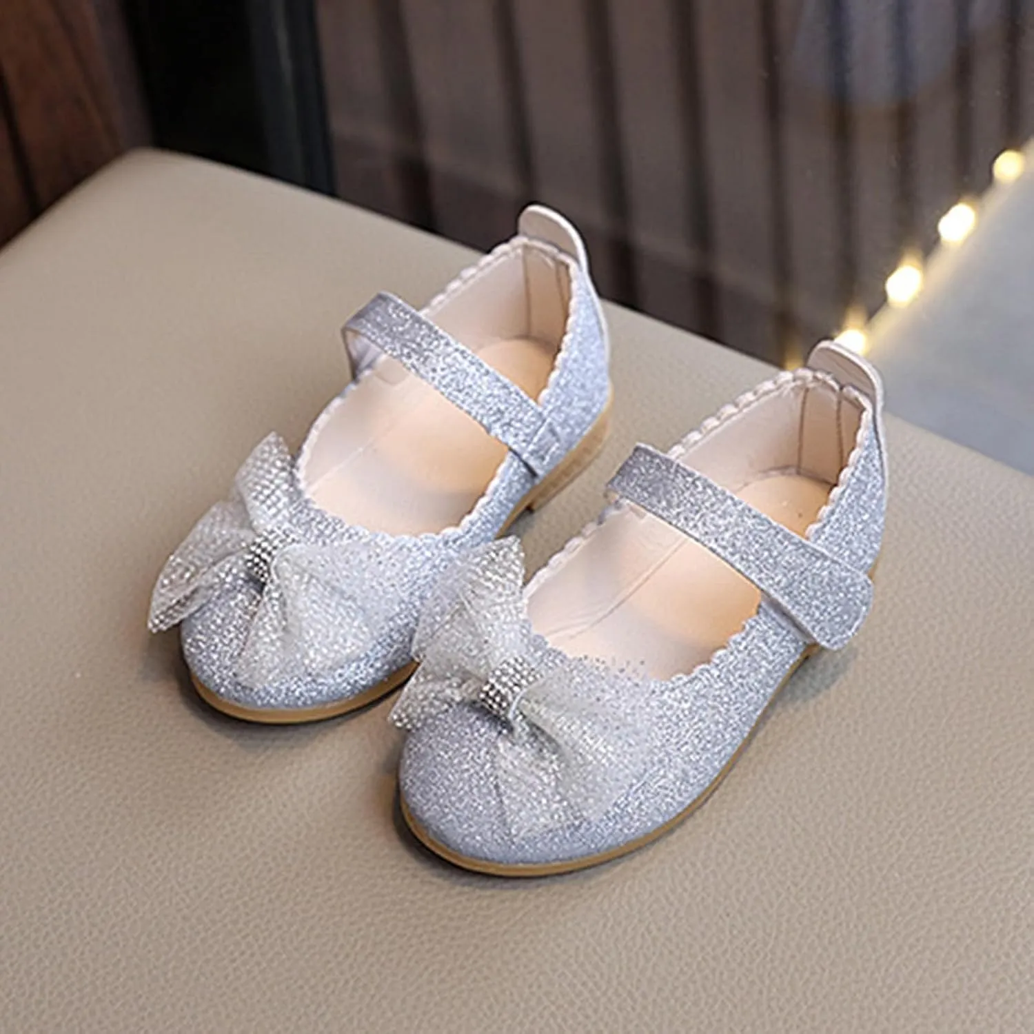 Summer Sandals Athletic Girls Princess Shoes New Children's Shoes Shiny Spring And Summer Small Leather Girl Baby Single Soft Sole