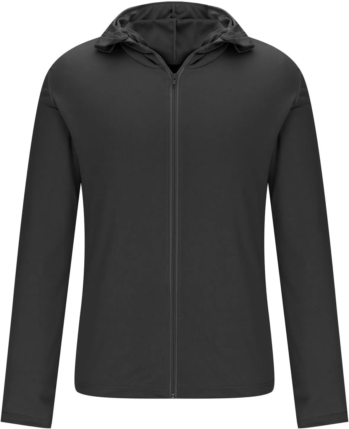 Sun Shirts for Men Hooded UPF 50  Long Sleeve Fishing Shirt with Mask UV Neck Gaiter Full Zip up Hoodie with Pockets