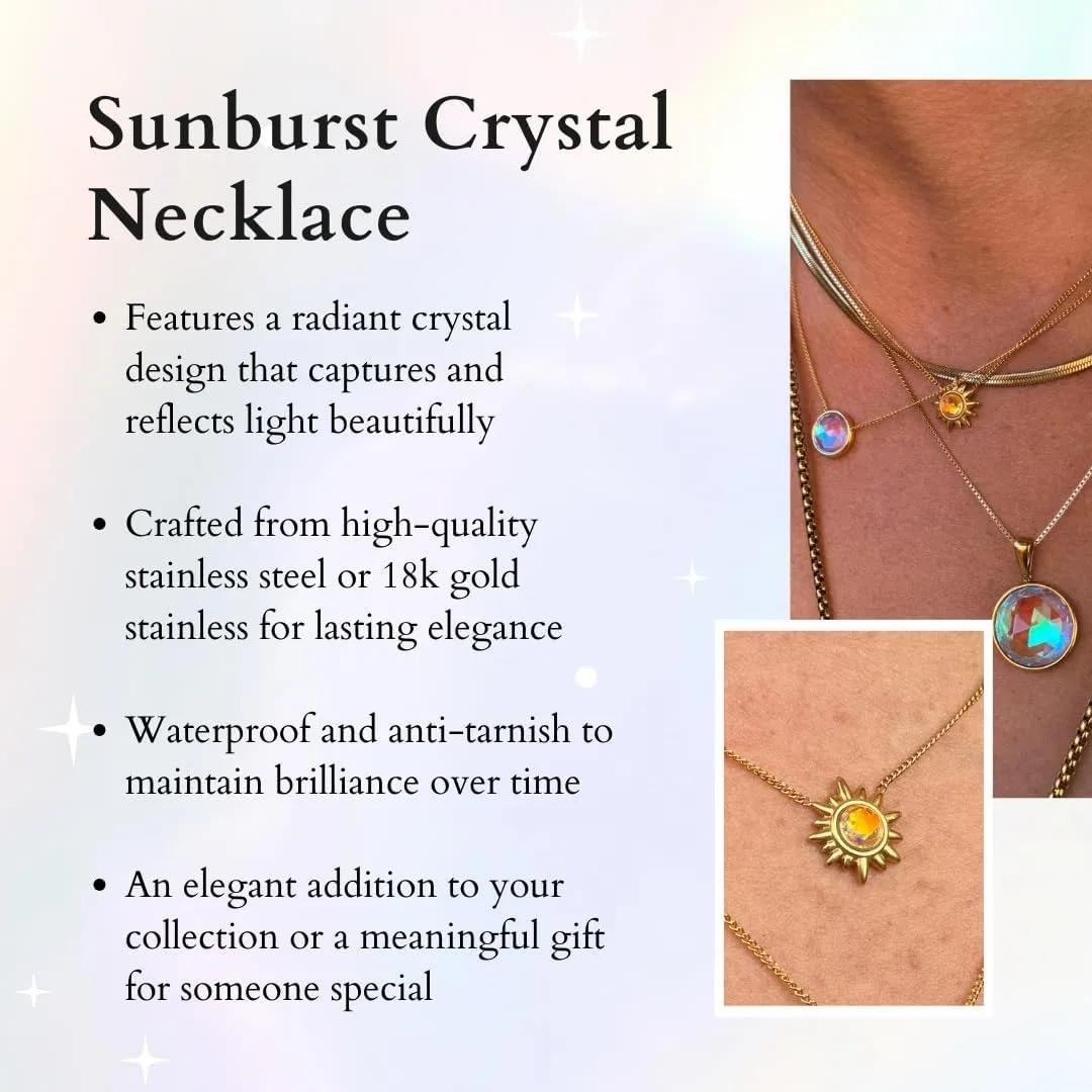 Sunburst Crystal Pendant