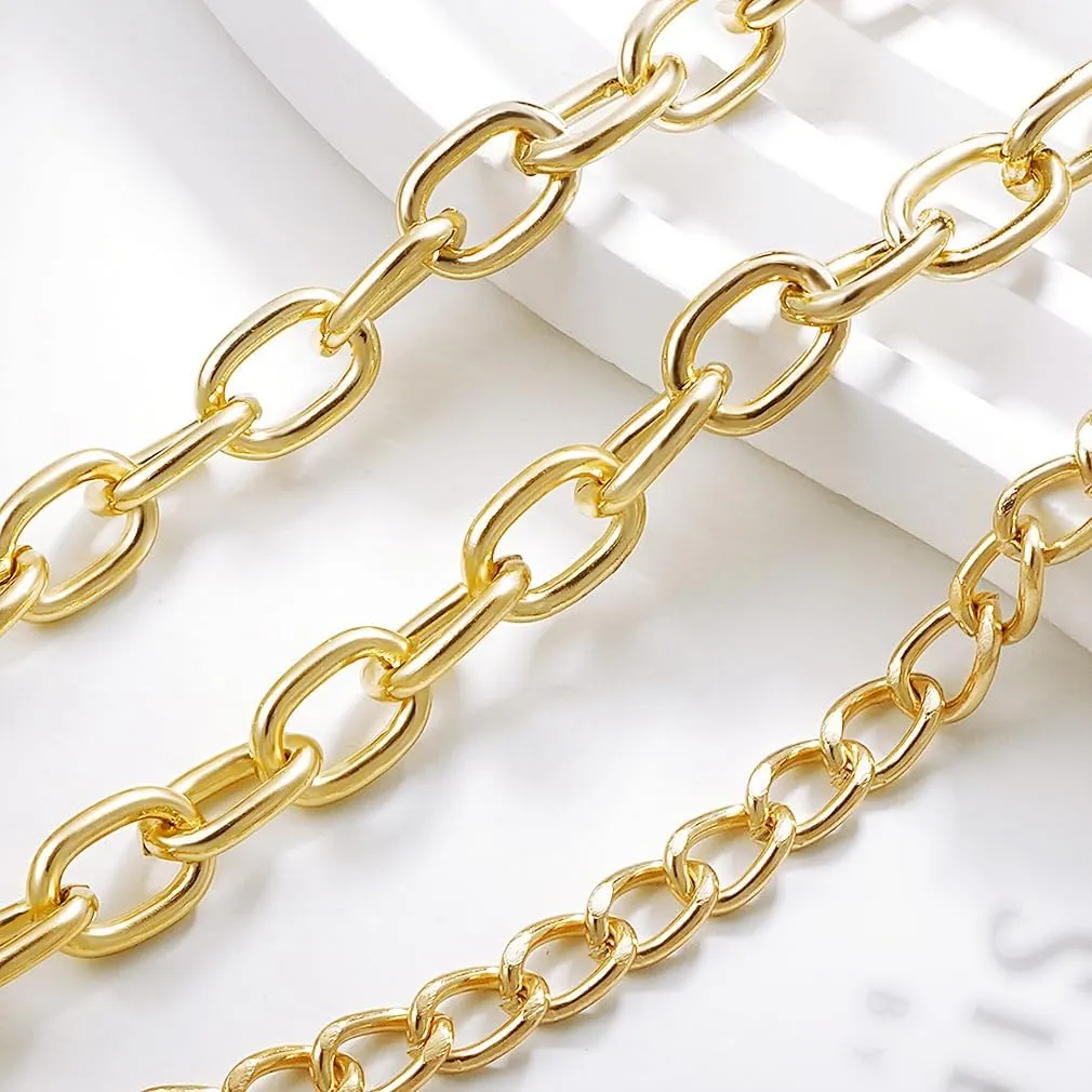 Suyi Gold Heart Necklace Chunky Layered Choker Necklaces
