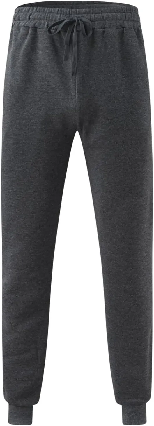 Sweatpants for Men with Pockets Jogger Sweatpants Drawstring Outdoor Trousers with Pockets Men's Cotton Multi-Pockets