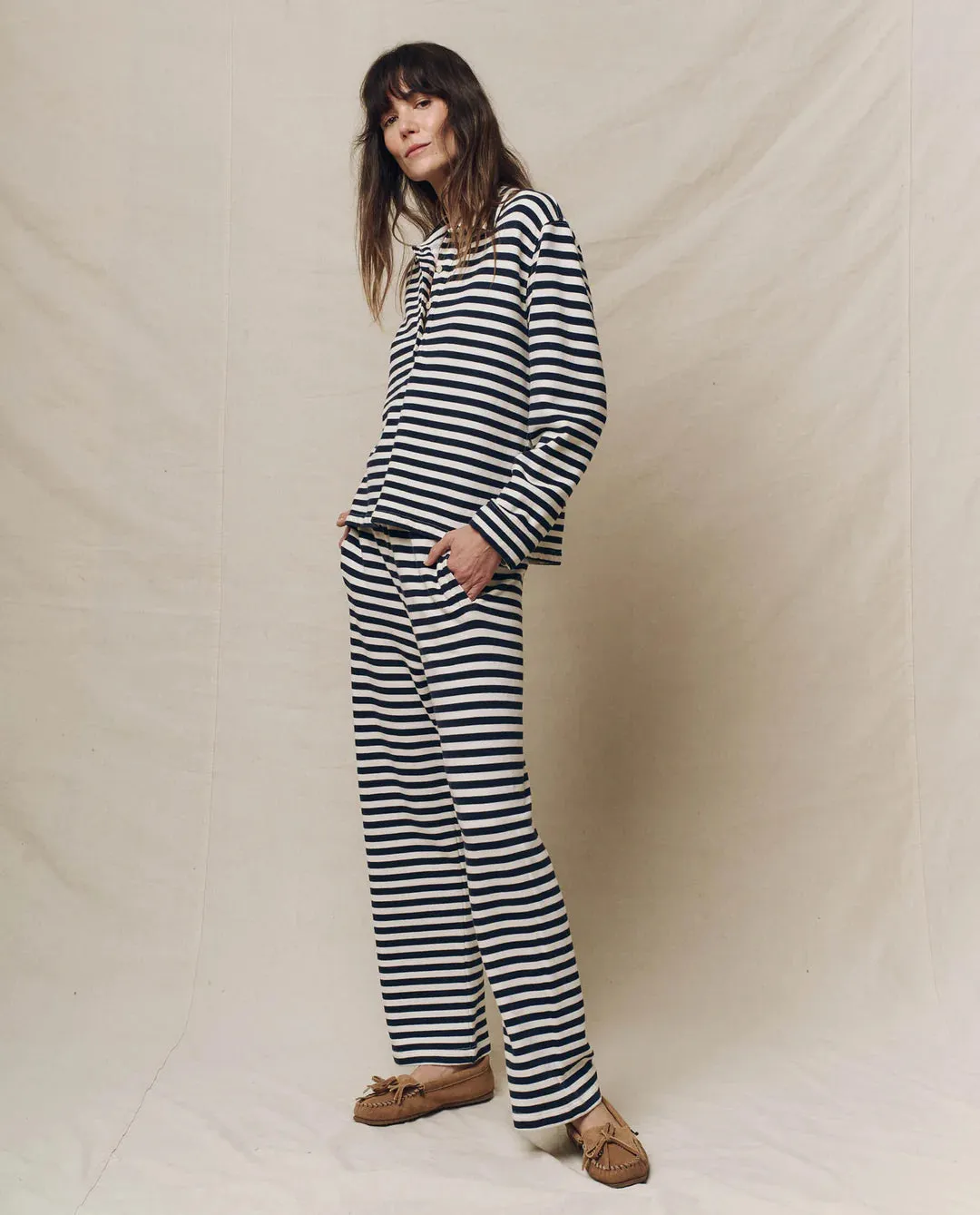 THE GREAT~ Victory striped sweatpant