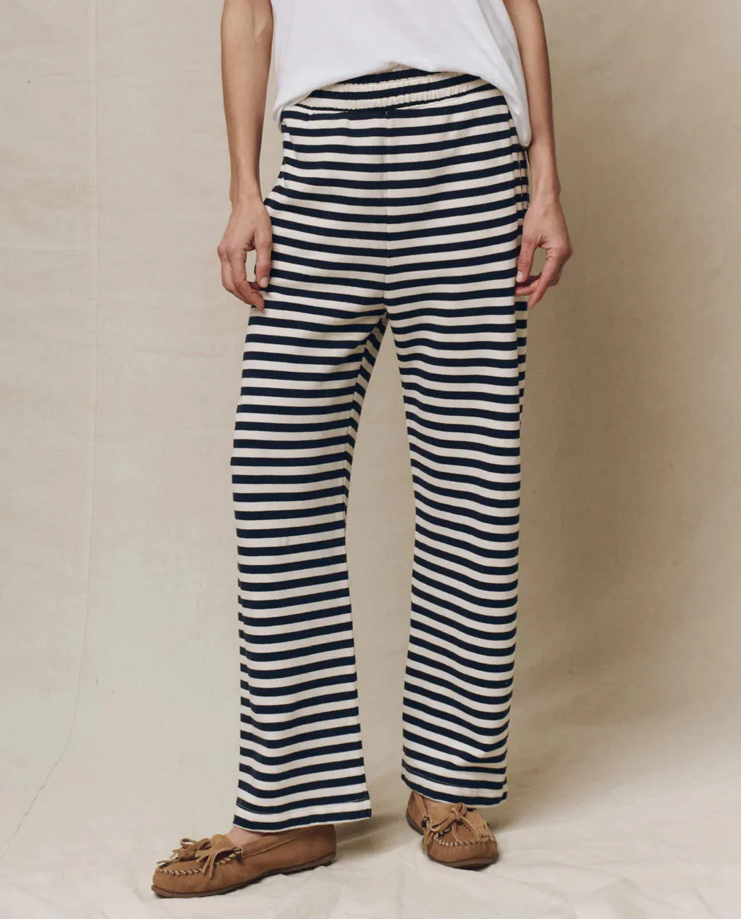 THE GREAT~ Victory striped sweatpant