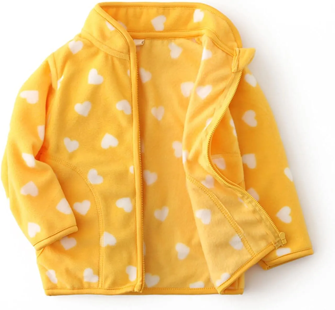 Toddler Boy Girl Polar Fleece Warm Jacket Full Zip Lightweight Jacket Thick Coat Sweatshirt Fall Winter Outwear