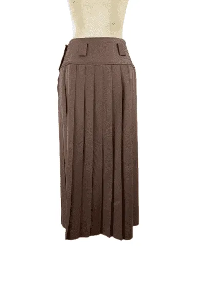 Toffs women's brown pleated skirt size 11/12