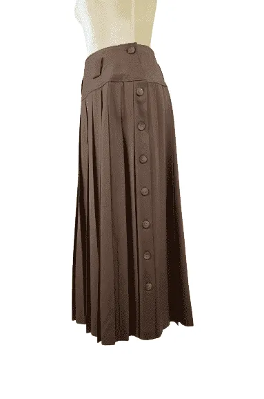Toffs women's brown pleated skirt size 11/12