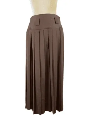 Toffs women's brown pleated skirt size 11/12