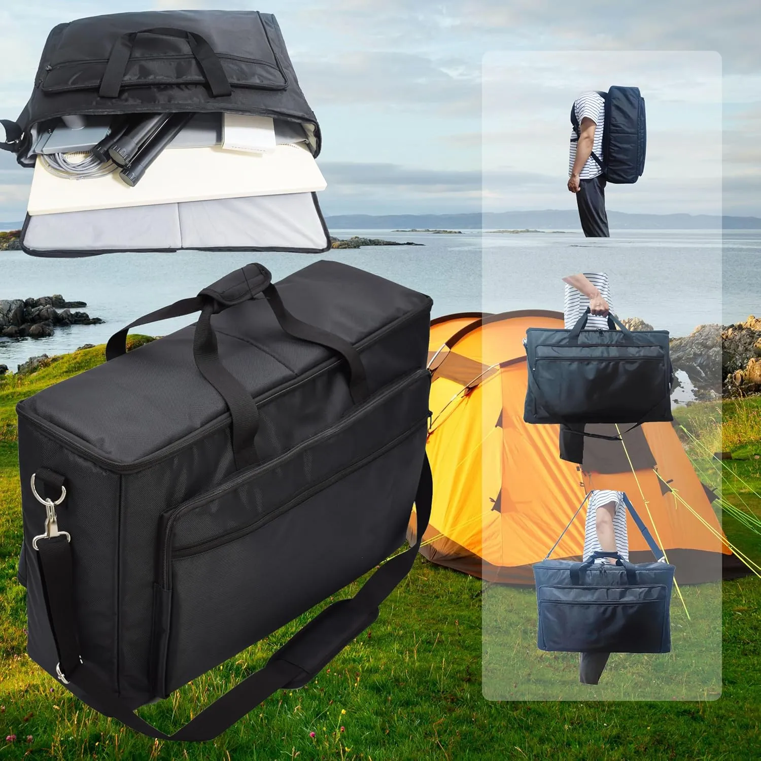 Travel Bag Case for StarLink Gen3High-Quality Travel Bag Backpack for Starlink Internet Antenna  Durable, Secure & Convenient Starlink RV Case with Multi-Compartments
