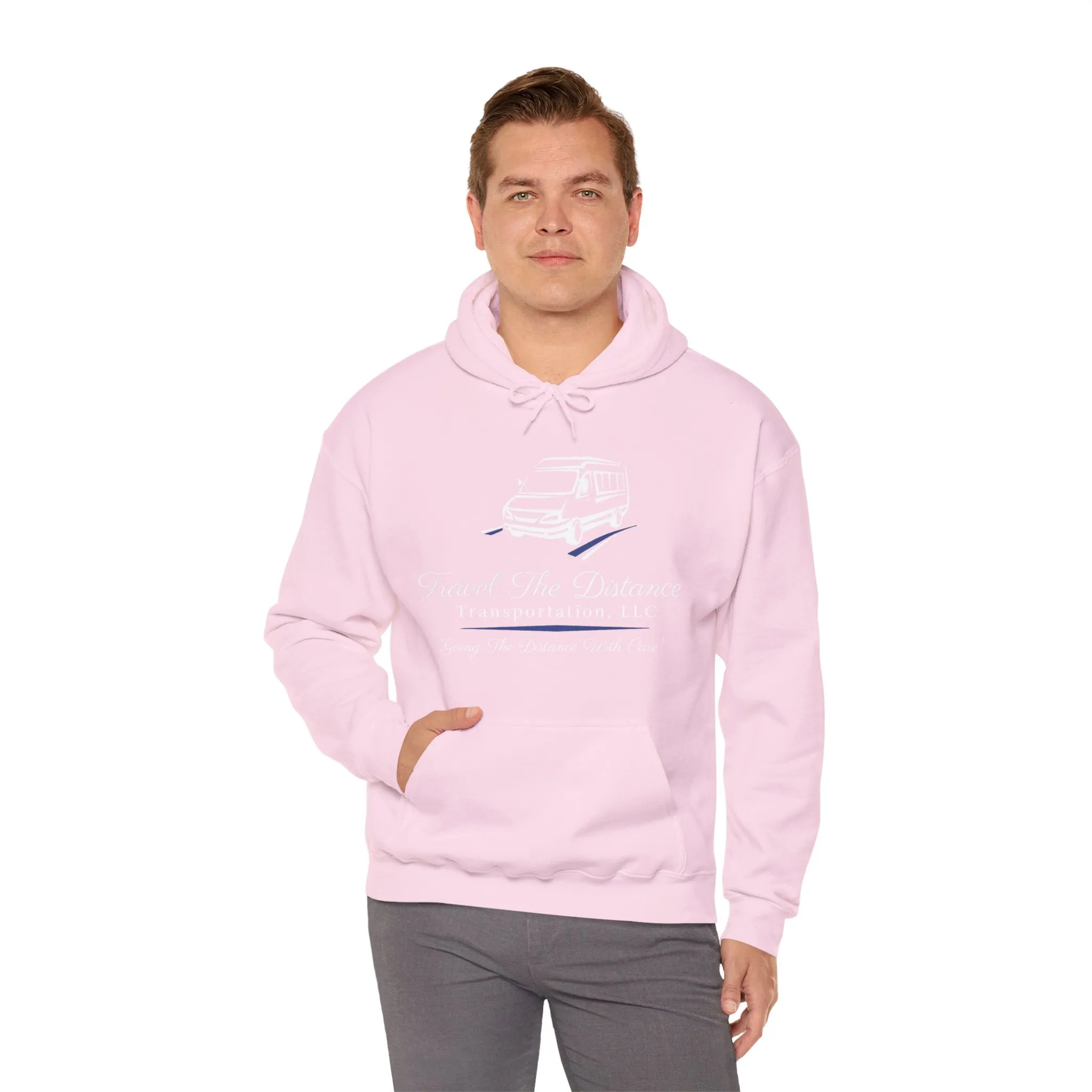 Travel the Distance: Unisex Heavy Blend Hooded Sweatshirt