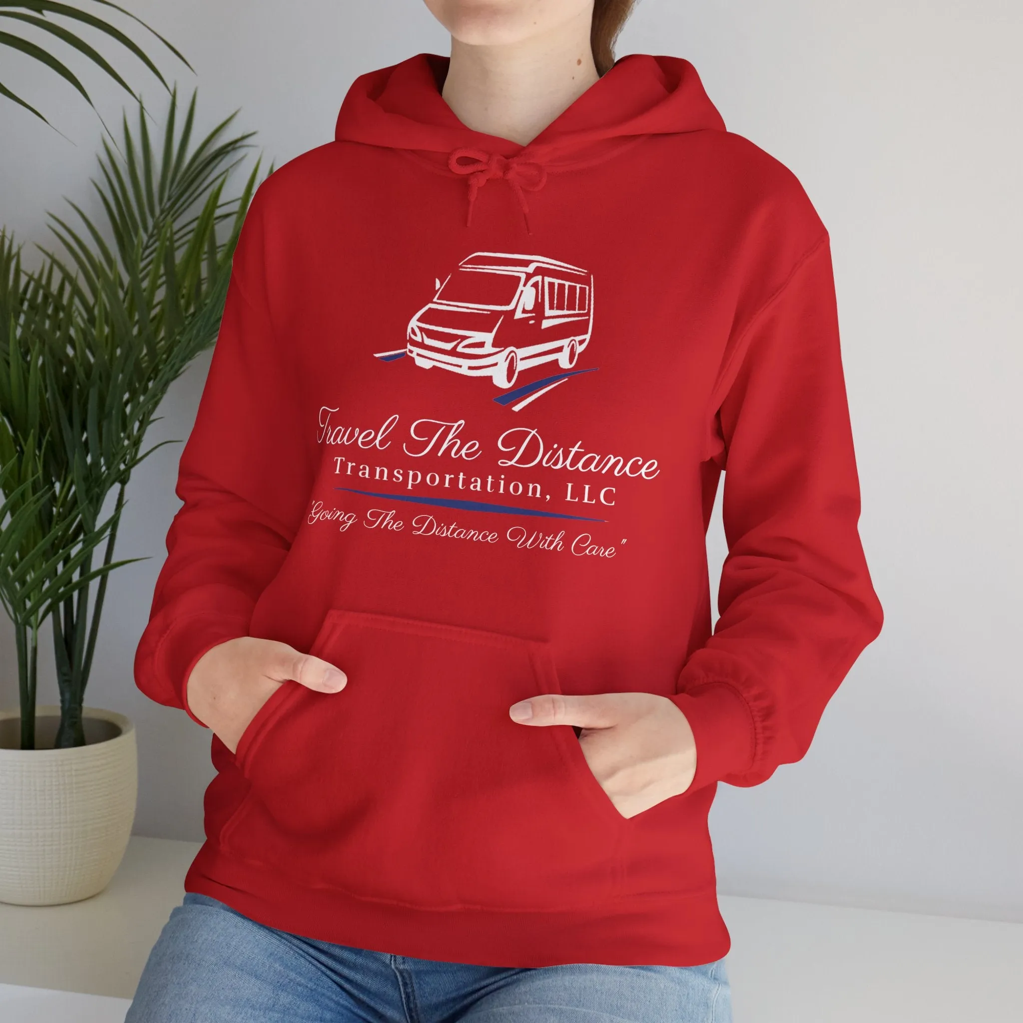 Travel the Distance: Unisex Heavy Blend Hooded Sweatshirt