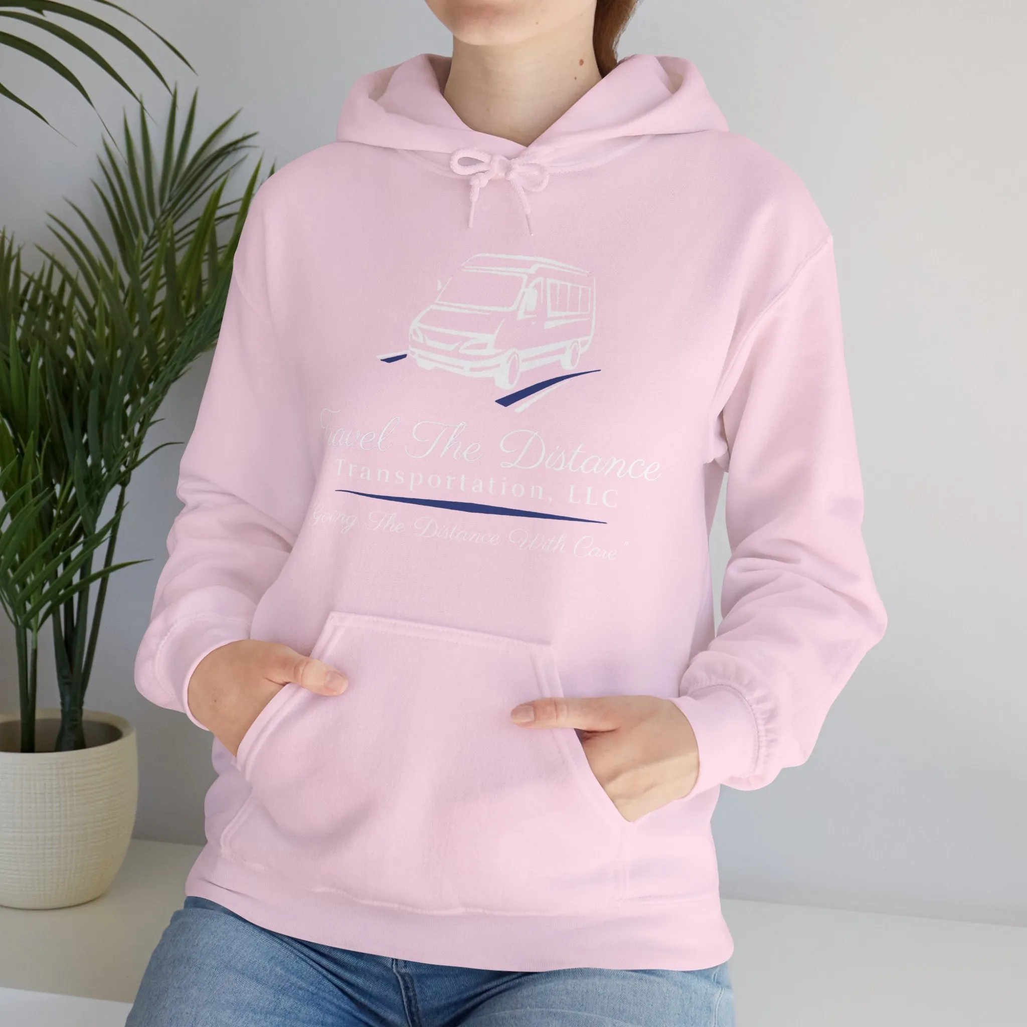 Travel the Distance: Unisex Heavy Blend Hooded Sweatshirt