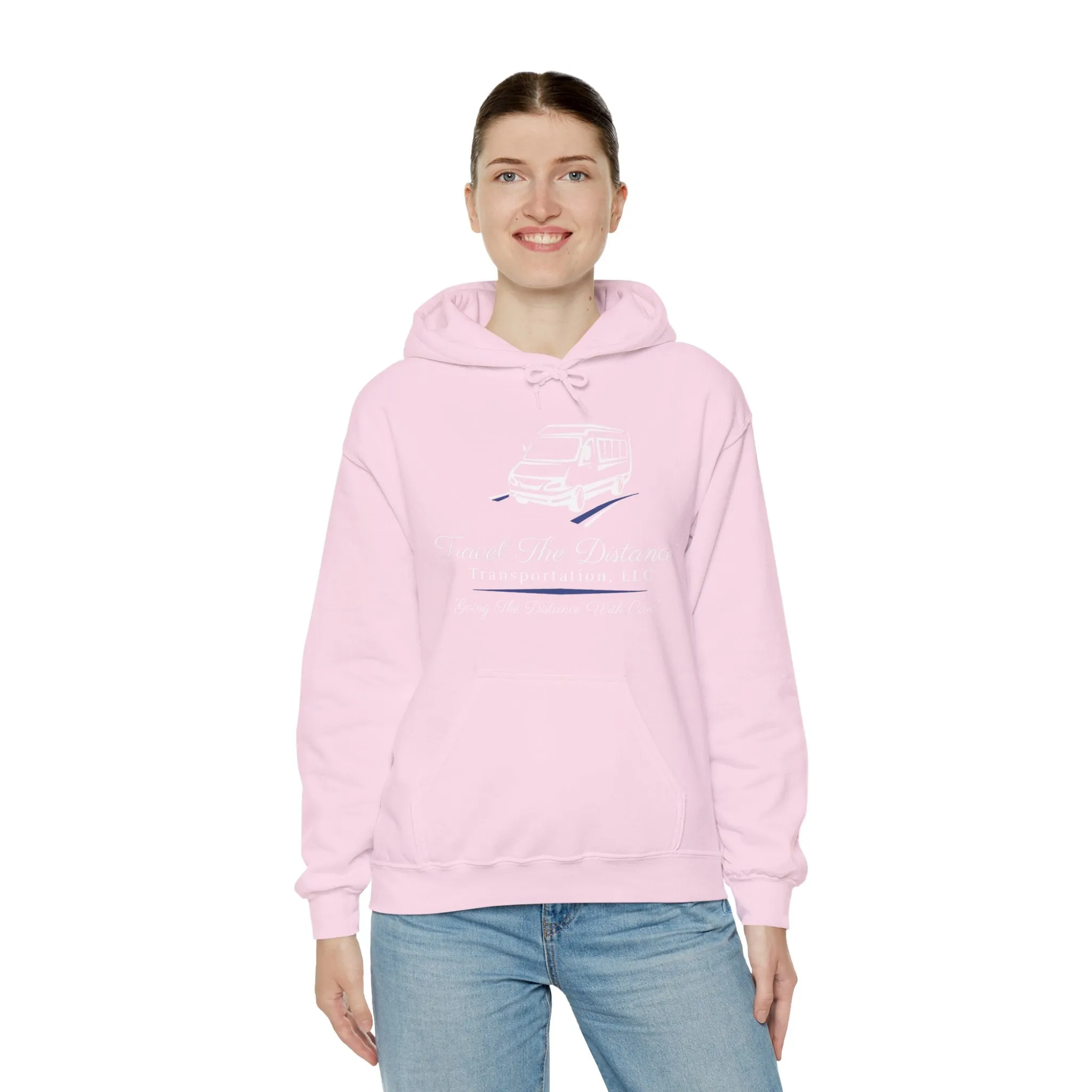 Travel the Distance: Unisex Heavy Blend Hooded Sweatshirt