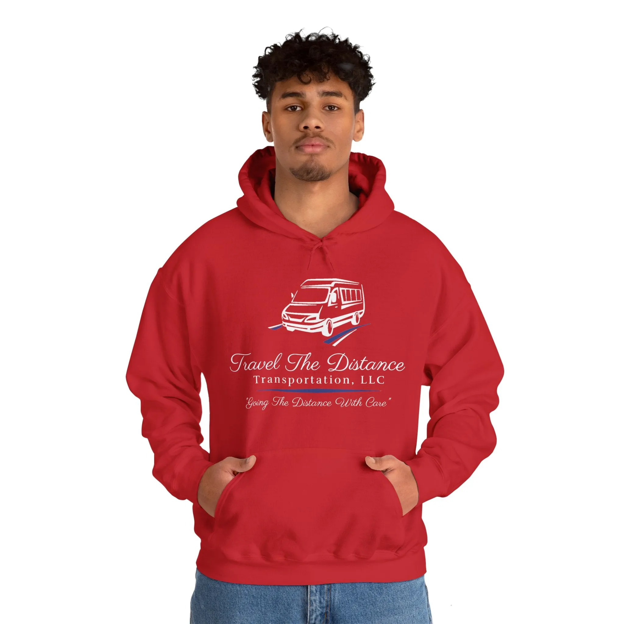 Travel the Distance: Unisex Heavy Blend Hooded Sweatshirt