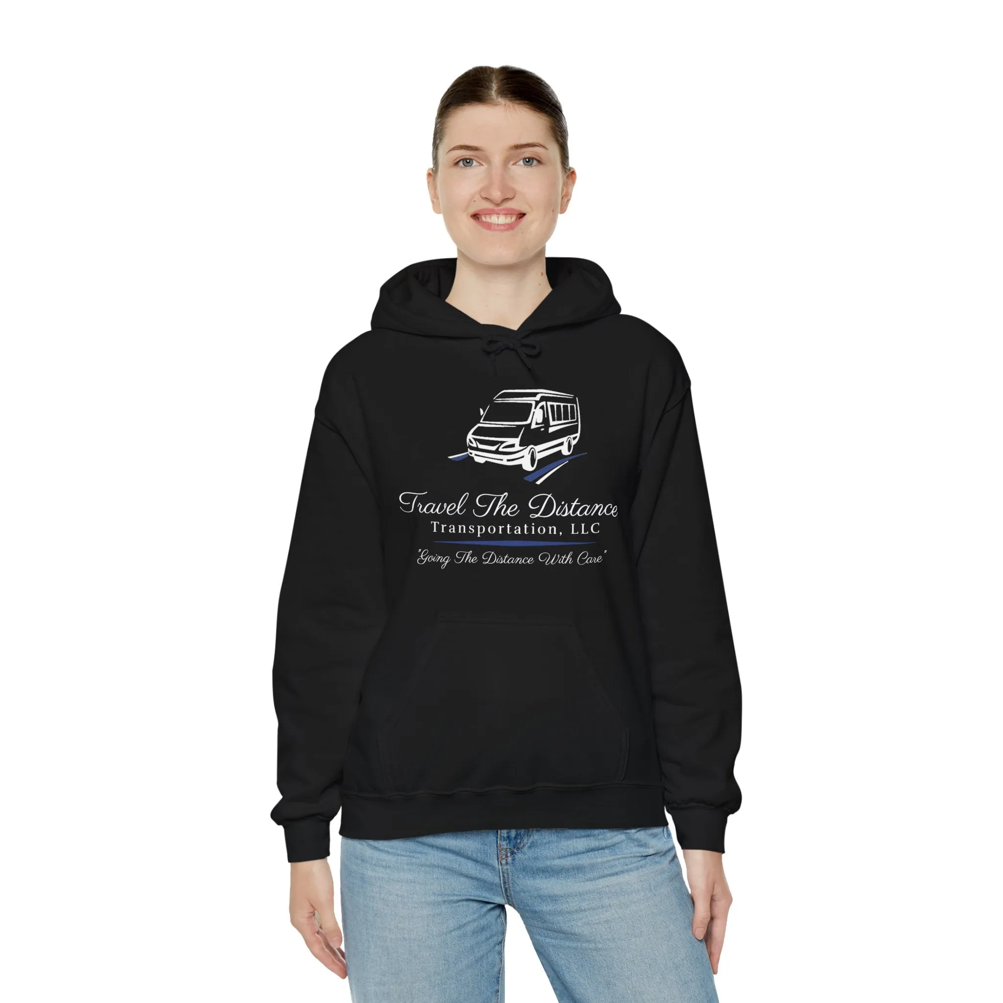 Travel the Distance: Unisex Heavy Blend Hooded Sweatshirt