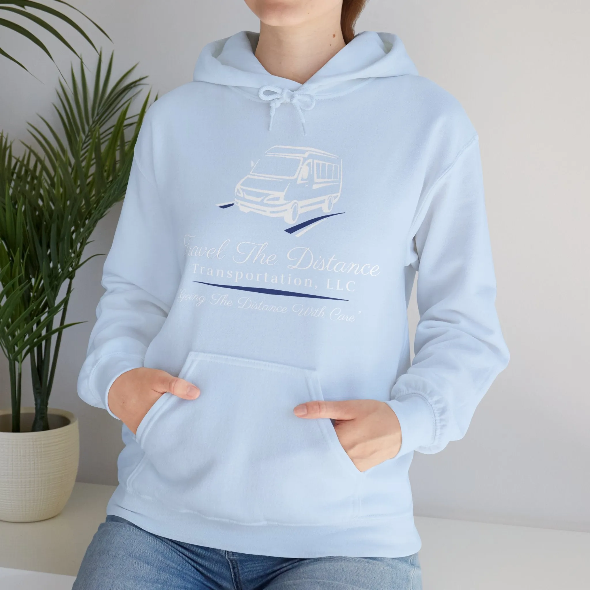 Travel the Distance: Unisex Heavy Blend Hooded Sweatshirt
